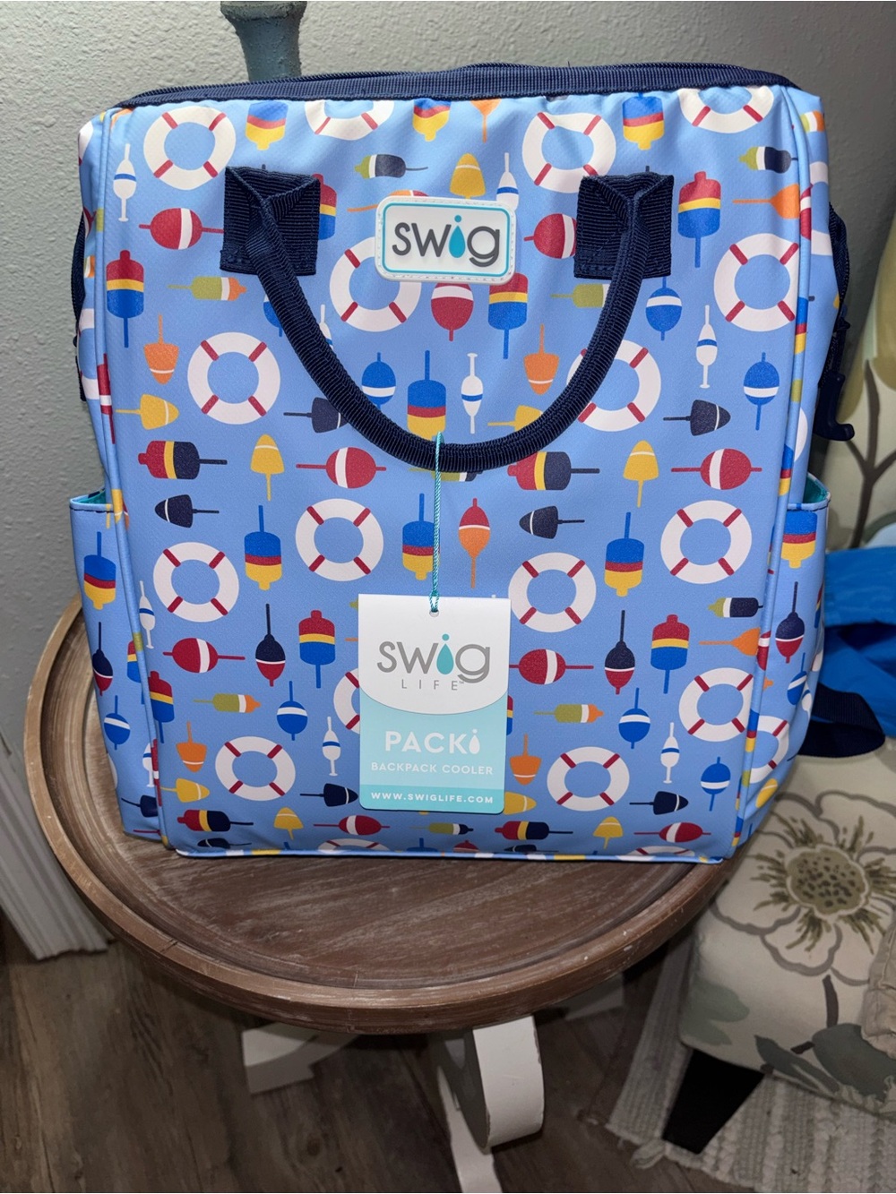 Swig PACKō Light Blue Insulated Backpack Cooler - Swig - Picture 7 of 9